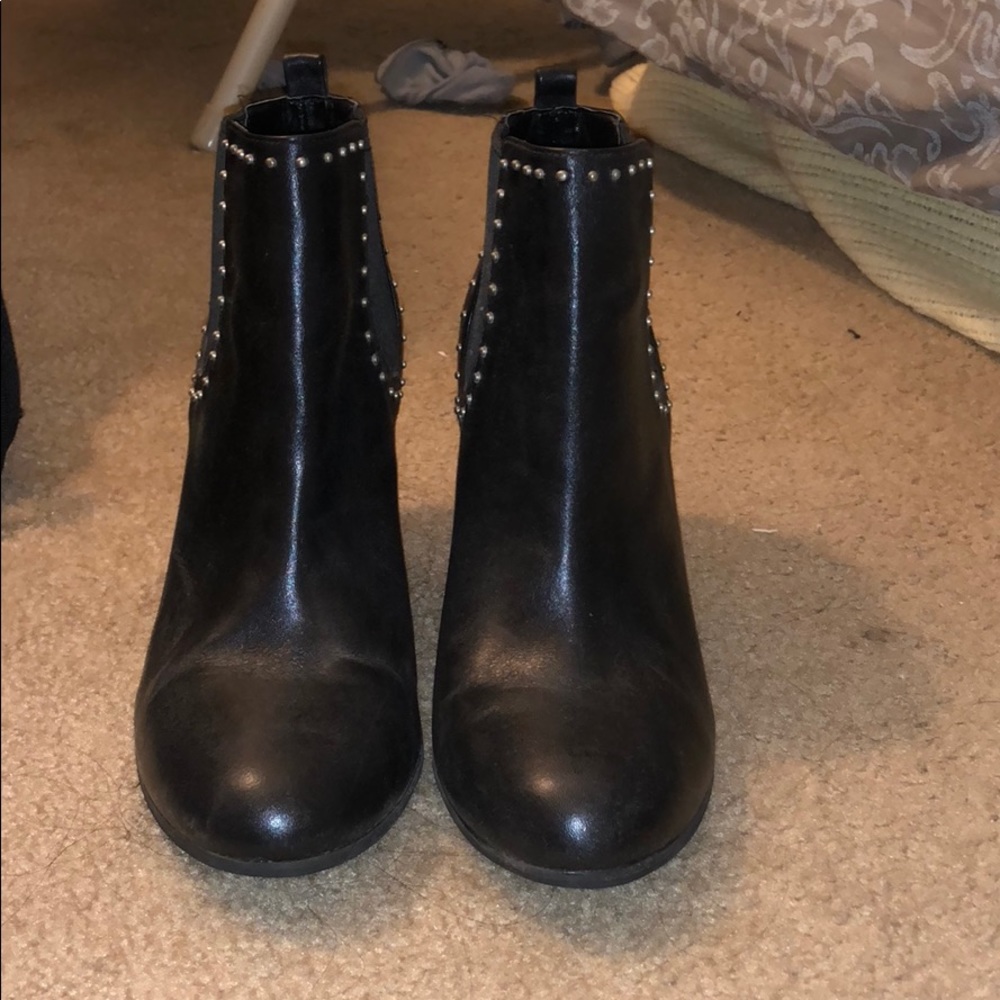 Black BP studded booties